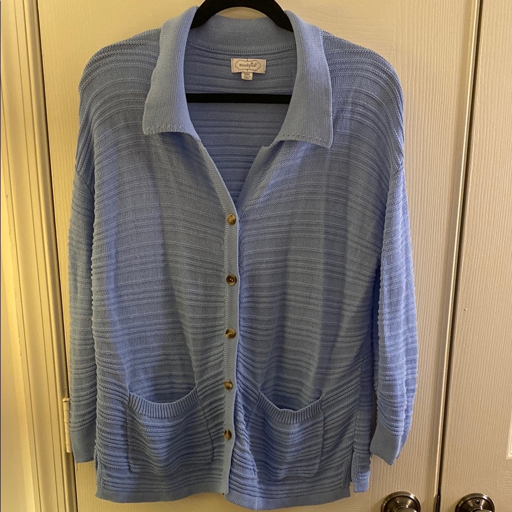 Mud Pie Light Blue Sweater